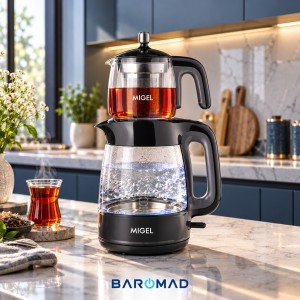چای‌ساز میگل مدل GTS-070 شیشه‌ای 