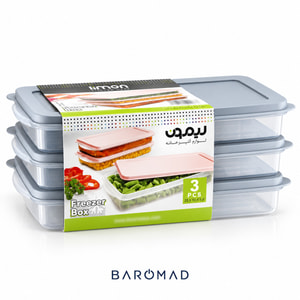 	ظرف نگهدارنده فریزری لیمون مدل FL-3 بسته ۳ عددی
