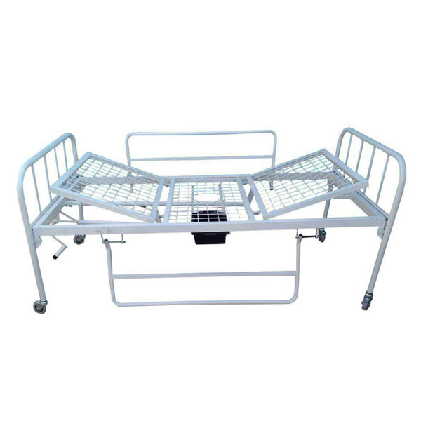 تخت دو شکن بیمارستانی لگن دار کد m028