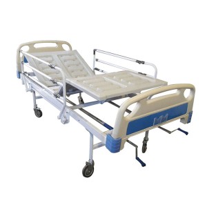 تخت بیمارستانی سه شکن مکانیکی کد AB2