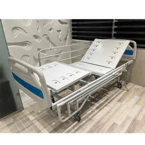 تخت بیمارستانی سه شکن برقی با حفاظ فولدینگ