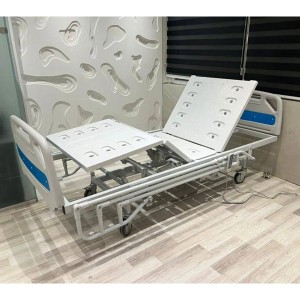 تخت بیمارستانی سه شکن برقی با حفاظ فولدینگ