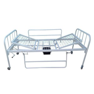 تخت دو شکن بیمارستانی لگن دار کد m028