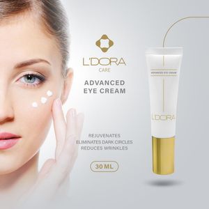کرم دورچشم جوان کننده و‌ رفع کننده تیرگی و کاهنده چروک لدورا کر ۳۰ میلی لیتر