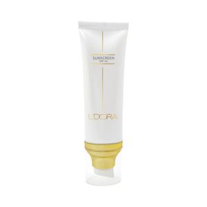کرم ضدآفتاب SPF50 بی رنگ مناسب انواع پوست لدورا کر ۸۰ میلی لیتر