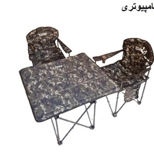 میز و صندلی تاشو سفری توریست مدل چریکی مجموعه 3 عددی