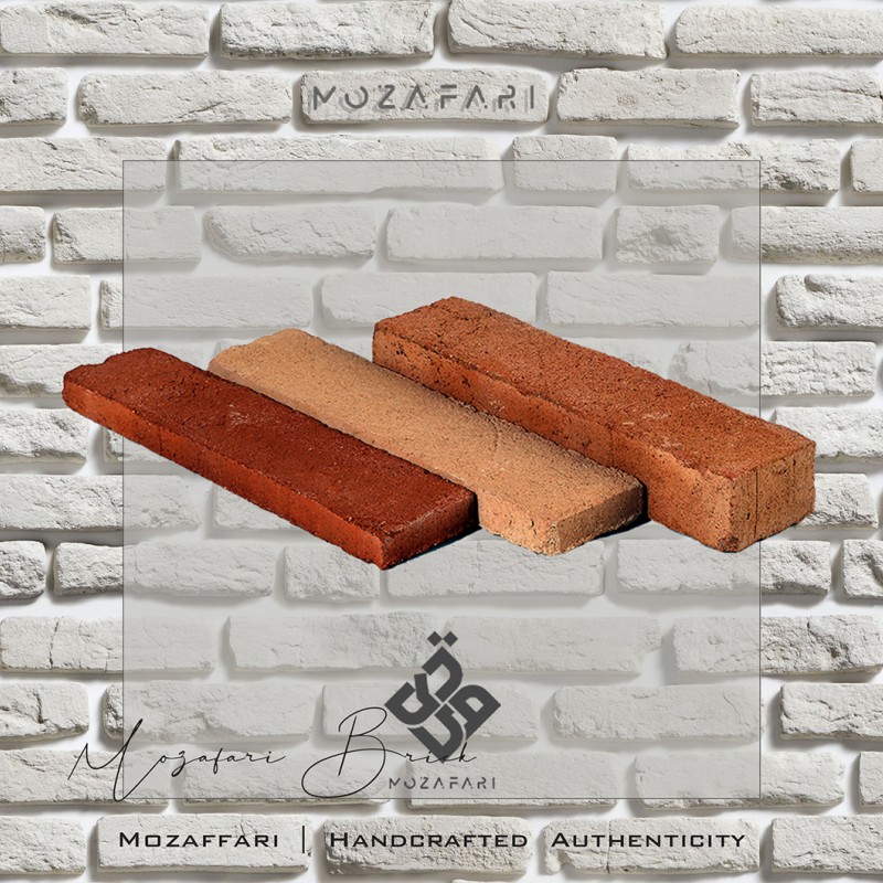 آجر (پلاک) رستیک سنتی شاموتی سه بعدی