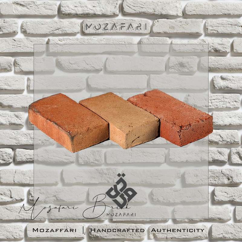 آجر (پلاک) رستیک شاموتی سنتی (قزاقی نسوز) رندوم 5*10*20