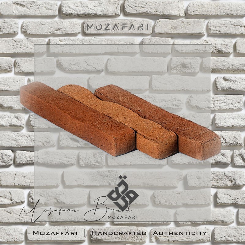 آجر (پلاک) رستیک کرکره ای شاموتی رندوم 3*4*25