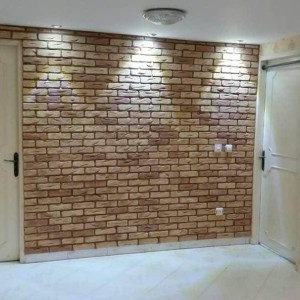آجر نما روستیک داخلی با ظاهر طبیعی و گرم