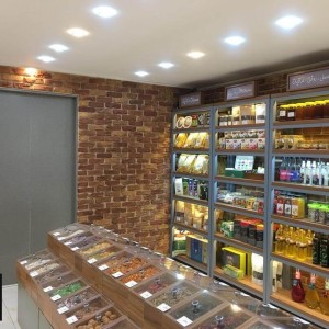 آجر نما روستیک داخلی با ظاهر طبیعی و گرم