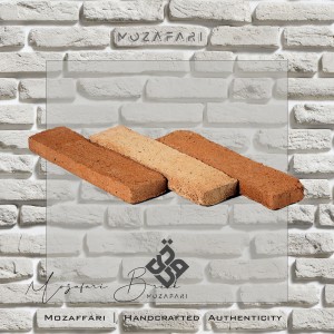 آجر (پلاک) رستیک سنتی شاموتی رندوم 2/5*21*5