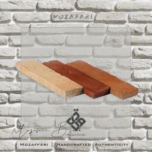آجر (پلاک) رستیک سنتی شاموتی رندوم 2/5*6*24