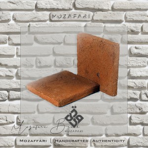 آجر (پلاک) رستیک کف نما سنتی شاموتی تیره رندوم 3*20*20