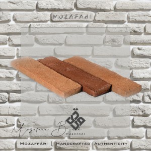 آجر (پلاک) رستیک سنتی شاموتی رندوم 2/5*21*7