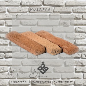 آجر (پلاک) رستیک سنتی شاموتی رندوم 2/5*6*24