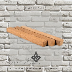 آجر (پلاک) رستیک سنتی شاموتی رندوم 5*5*50