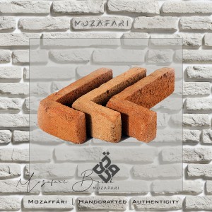 آجر (پلاک) رستیک ال (L) شاموتی رندوم 6*10*24