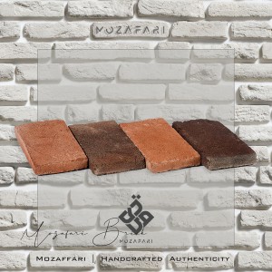 آجر (پلاک) رستیک انگلیسی قهوه ای رندوم 2/5*10*20