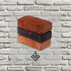 آجر (پلاک) رستیک انگلیسی شاموتی (قزاقی نسوز) رندوم 5*10*20