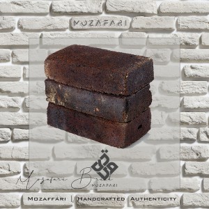 آجر (پلاک) رستیک انگلیسی مشکی تک کد(فزاقی نسوز) 5*10*20