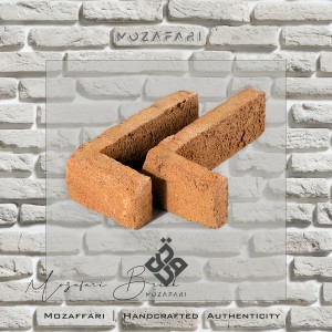 آجر (پلاک) رستیک ال (L) شاموتی رندوم 6*10*24
