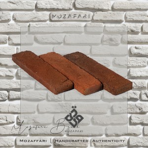 آجر (پلاک) رستیک قهوه ای رندوم 2/5*6*24