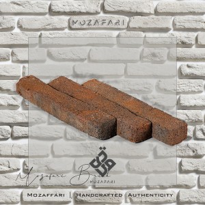 آجر (پلاک) رستیک شاموتی کرکره ای 3*4*25