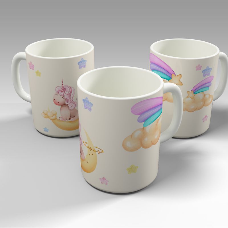 فایل RAR طرح آماده چاپ روی ماگ - طرح یونیکورن
