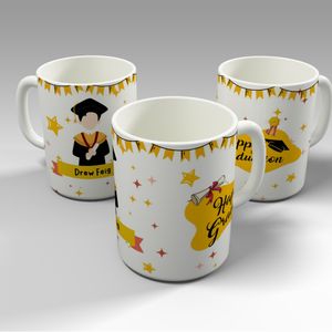 فایل RAR طرح آماده چاپ روی ماگ - طرح فارغ‌التحصیلی