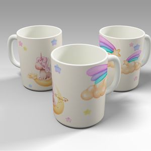 فایل RAR طرح آماده چاپ روی ماگ - طرح یونیکورن