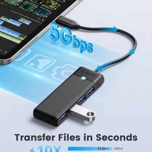 هاب Type-C به 4 پورت USB-A