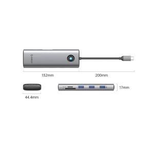 داک USB-C با VGA و HDMI