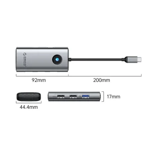 هاب 5 پورت تایپ سی اوریکو مدل PW11-5P