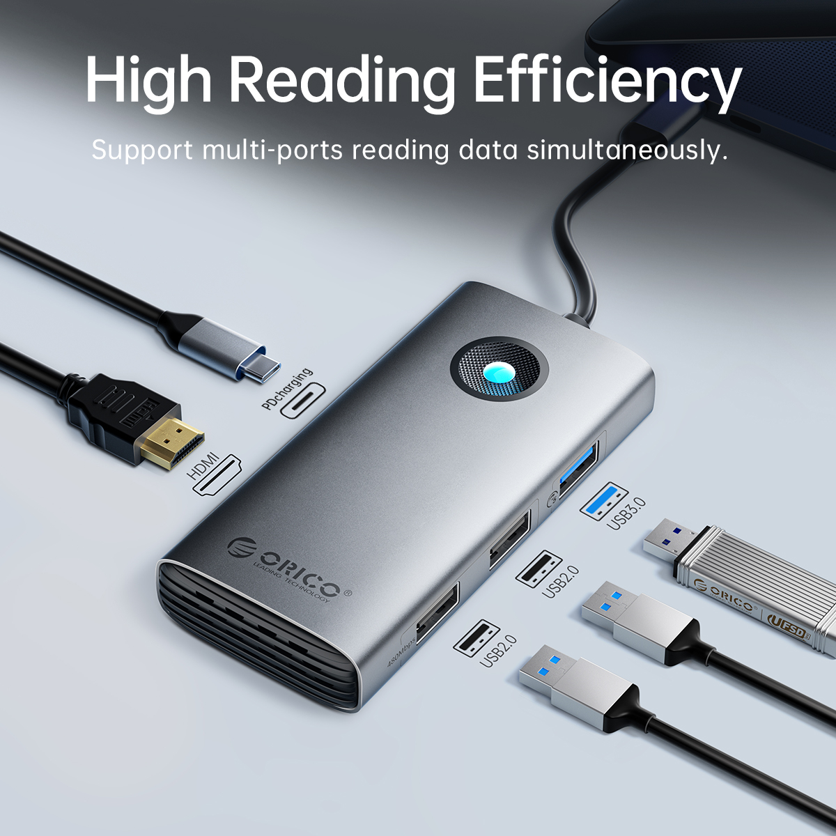6-in-1 USB-C hub
