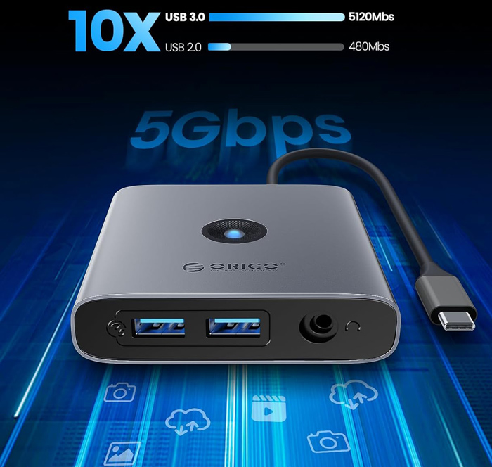 اوریکو FAX3-8P-GY-EP