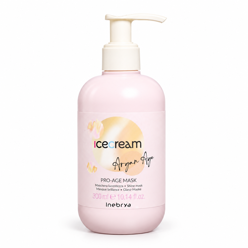 ماسک مو آرگان اینبریا مدل Ice Cream Argan-Age Pro-Age حجم 300 میلیلیتر