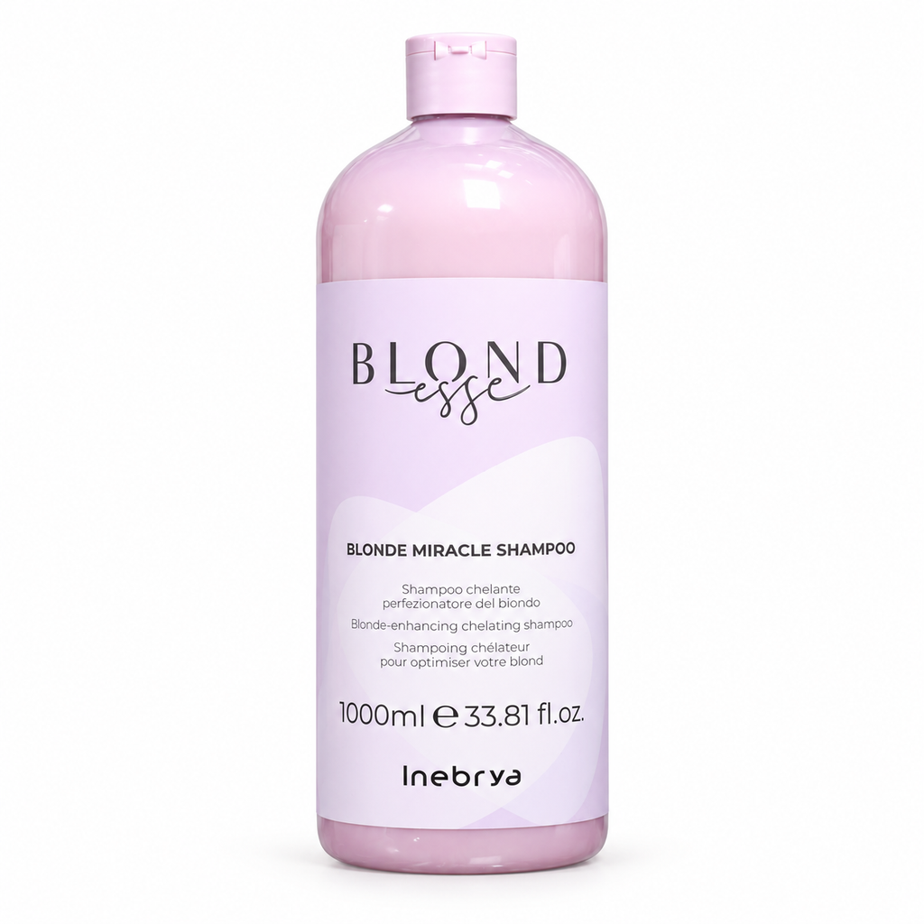 شامپو کلاته موهای بلوند اینبریا مدل Blondesse Blonde Miracle حجم 1000 میلیلیتر