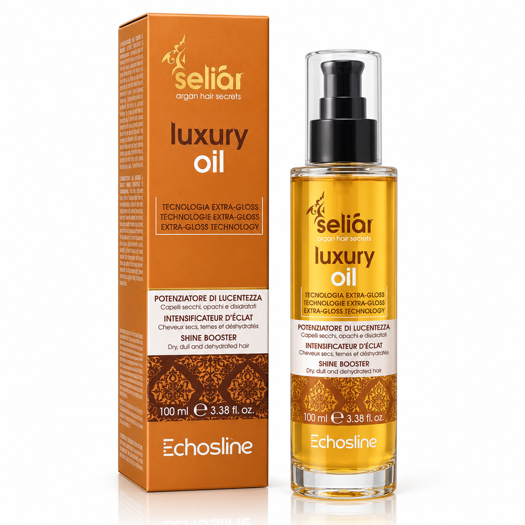 روغن براقکننده و نرمکننده مو اکوس لاین مدل Seliar Luxury Oil حجم 100 میلیلیتر
