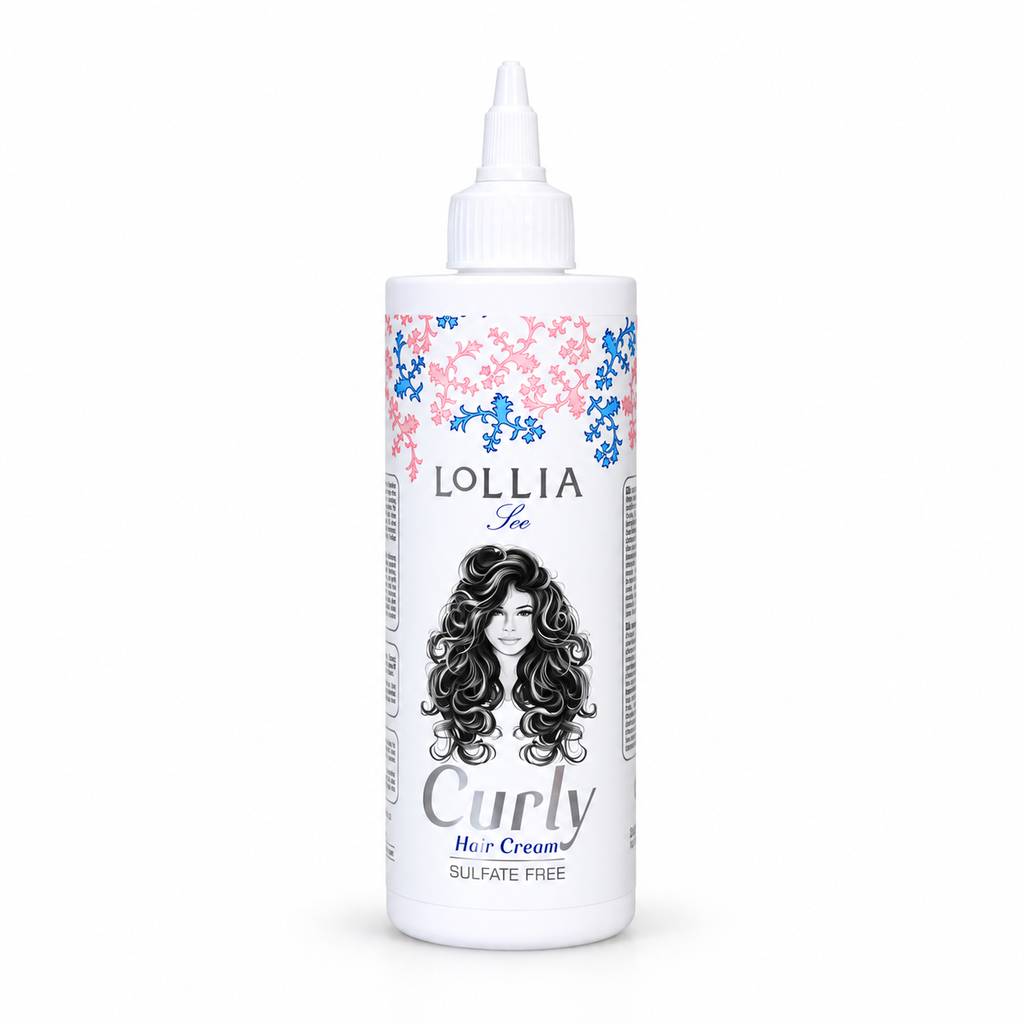 کرم موهای فر لولیا لی مدل Curly Hair Cream فاقد سولفات