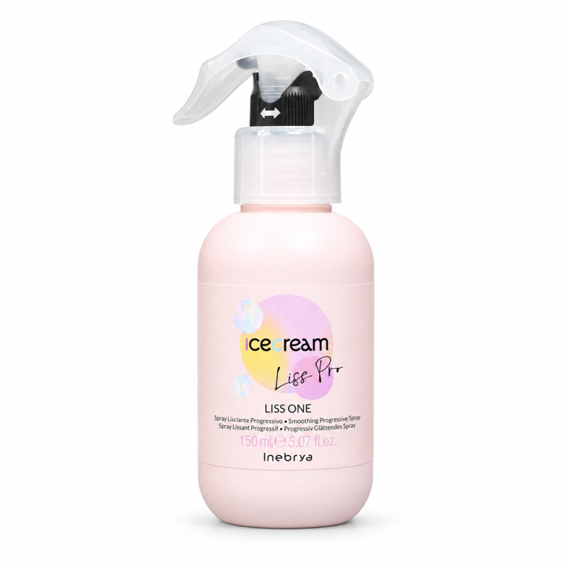 اسپری صاف‌کننده و ضدوز اینبریا مدل Ice Cream Liss Pro Liss One حجم 150 میلی‌لیتر