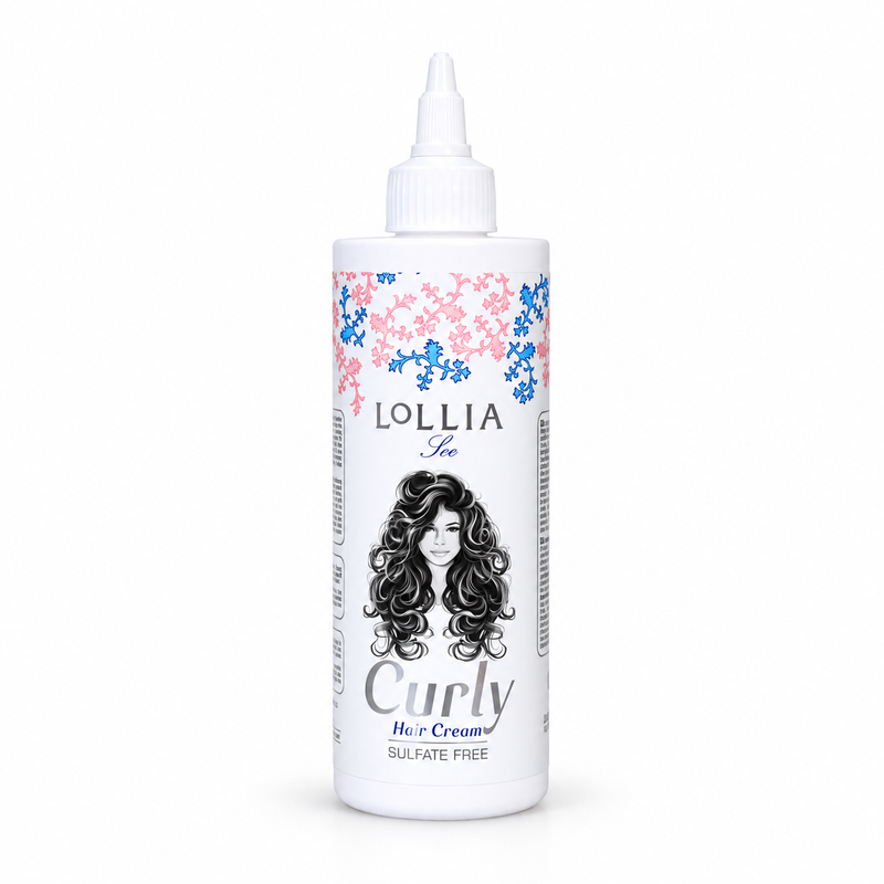 کرم موهای فر لولیا لی مدل Curly Hair Cream فاقد سولفات