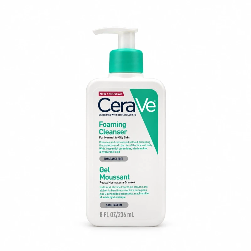 ژل شستشوی فومی سراوی Foaming Cleanser پوست نرمال تا چرب حجم 236 میل