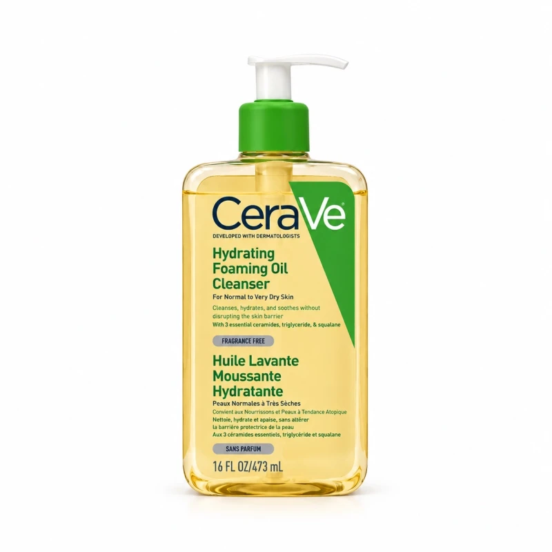 فوم شستشوی روغنی  آبرسان سراوی Hydrating Foaming Oil Cleanser حجم 473 میل