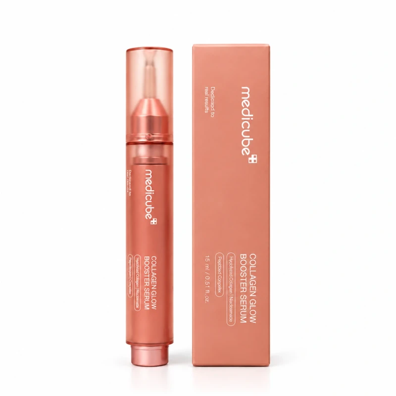 سرم بوستر کلاژن ، روشن‌کننده  و آبرسان مدی‌کیوب Collagen Glow Booster Serum حجم 15 میل