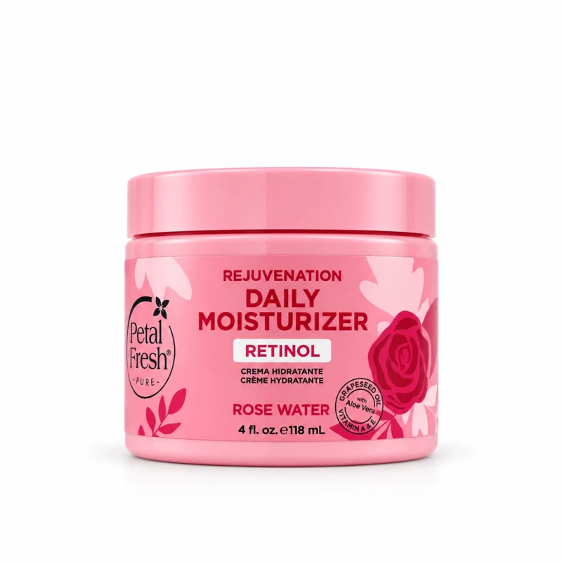 کرم مرطوب‌کننده رتینول پتال فرش Rejuvenation Daily Moisturizer حاوی گلاب حجم 118 میل