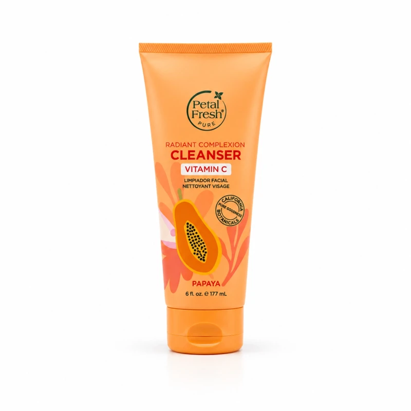ژل شستشوی روشن‌کننده ویتامین C پتال فرش Radiant Complexion Cleanser حجم 177 میل