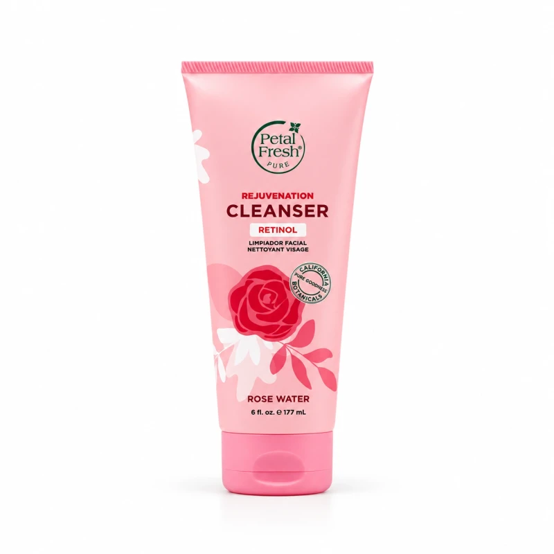 ژل شستشوی رتینول پتال فرش Rejuvenation Cleanser حاوی گلاب حجم 177 میل