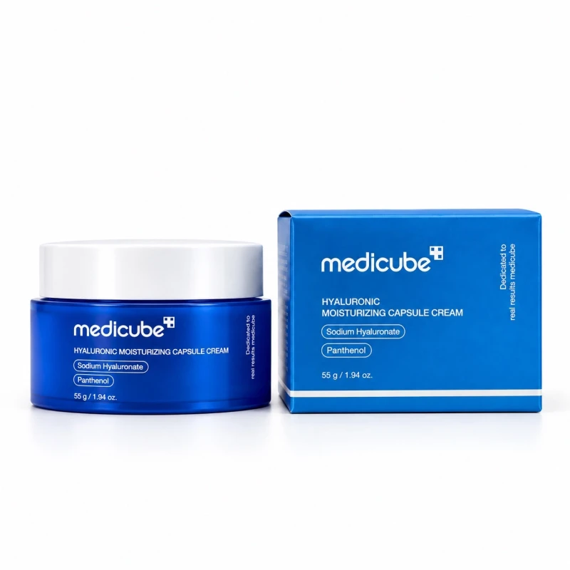 کرم کپسولی آبرسان هیالورونیک اسید مدی‌کیوب Hyaluronic Moisturizing Capsule Cream حجم 55 گرم