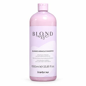 شامپو کلاته موهای بلوند اینبریا مدل Blondesse Blonde Miracle حجم 1000 میلی‌لیتر